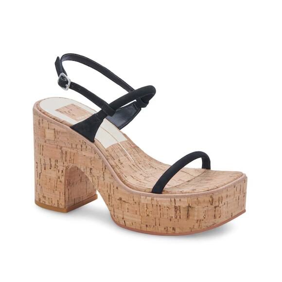 Dolce Vita Jodie Heels in Black Nubuck Size 11